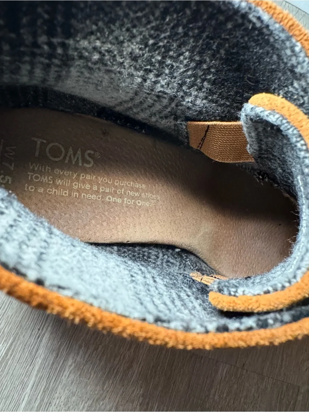 TOMS Suede Desert Wedge Booties Cognac Tan Brown 300513 Womens 7.5